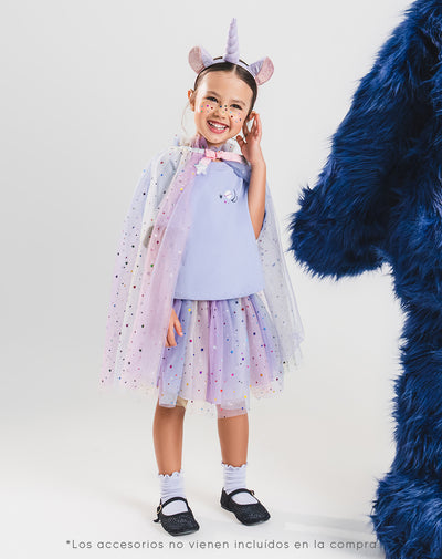 Disfraz niña capa + tutu