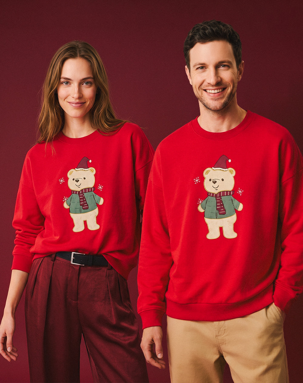 Buzo regular estampado unisex adulto navidad