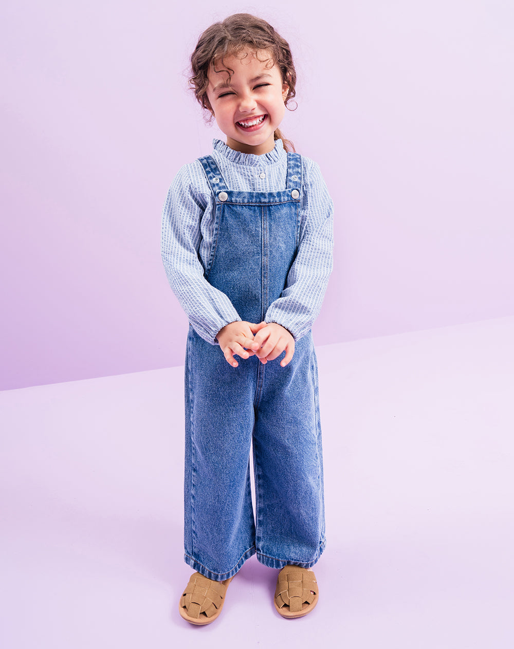 Overol largo indigo medio unisex
