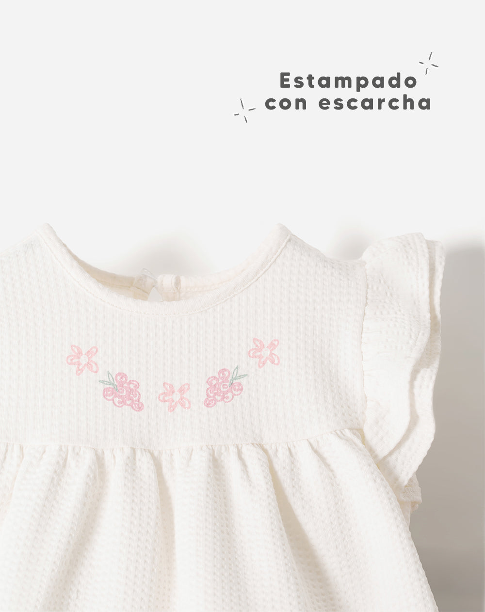 Conjunto blusa + short bebé niña