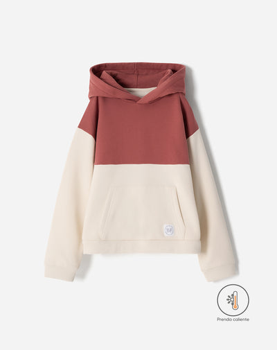 Buzo tipo hoddie bloques niño