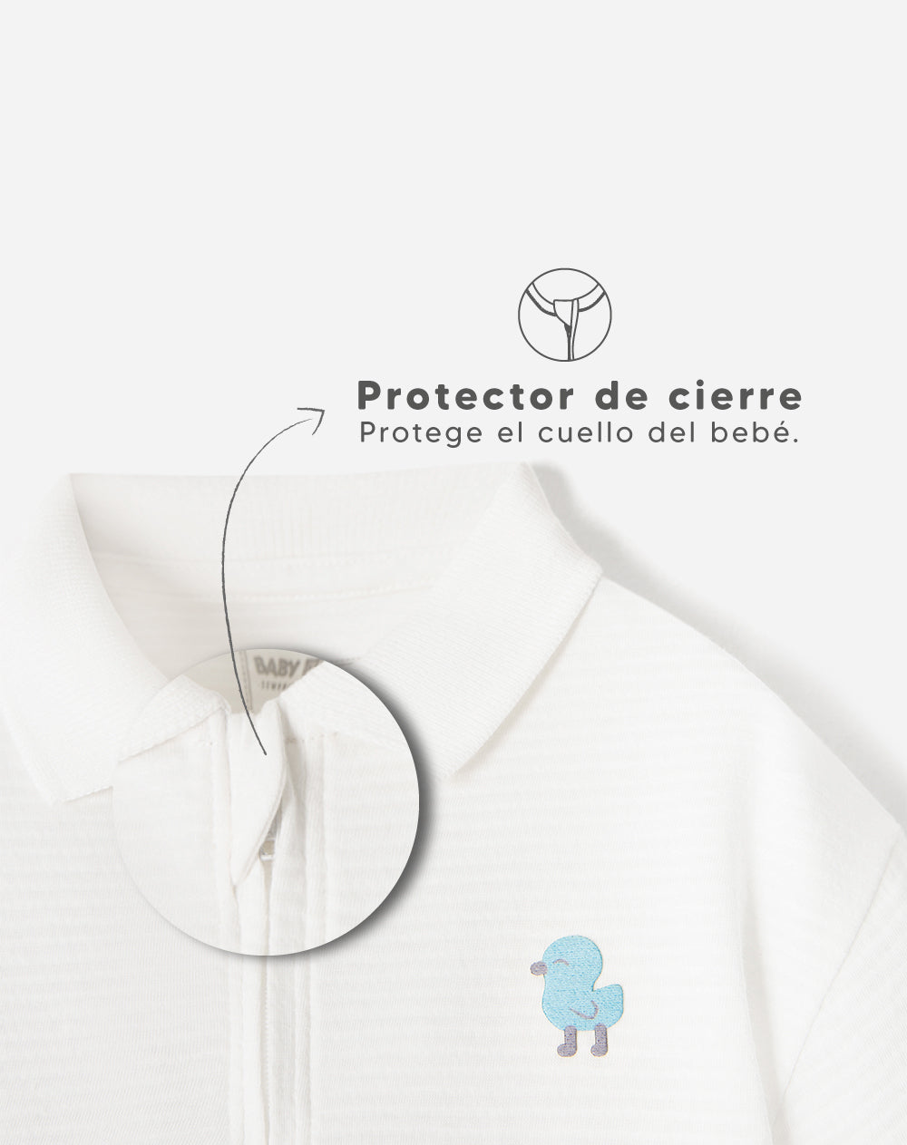Conjunto pantalon corto manga corta blanco
