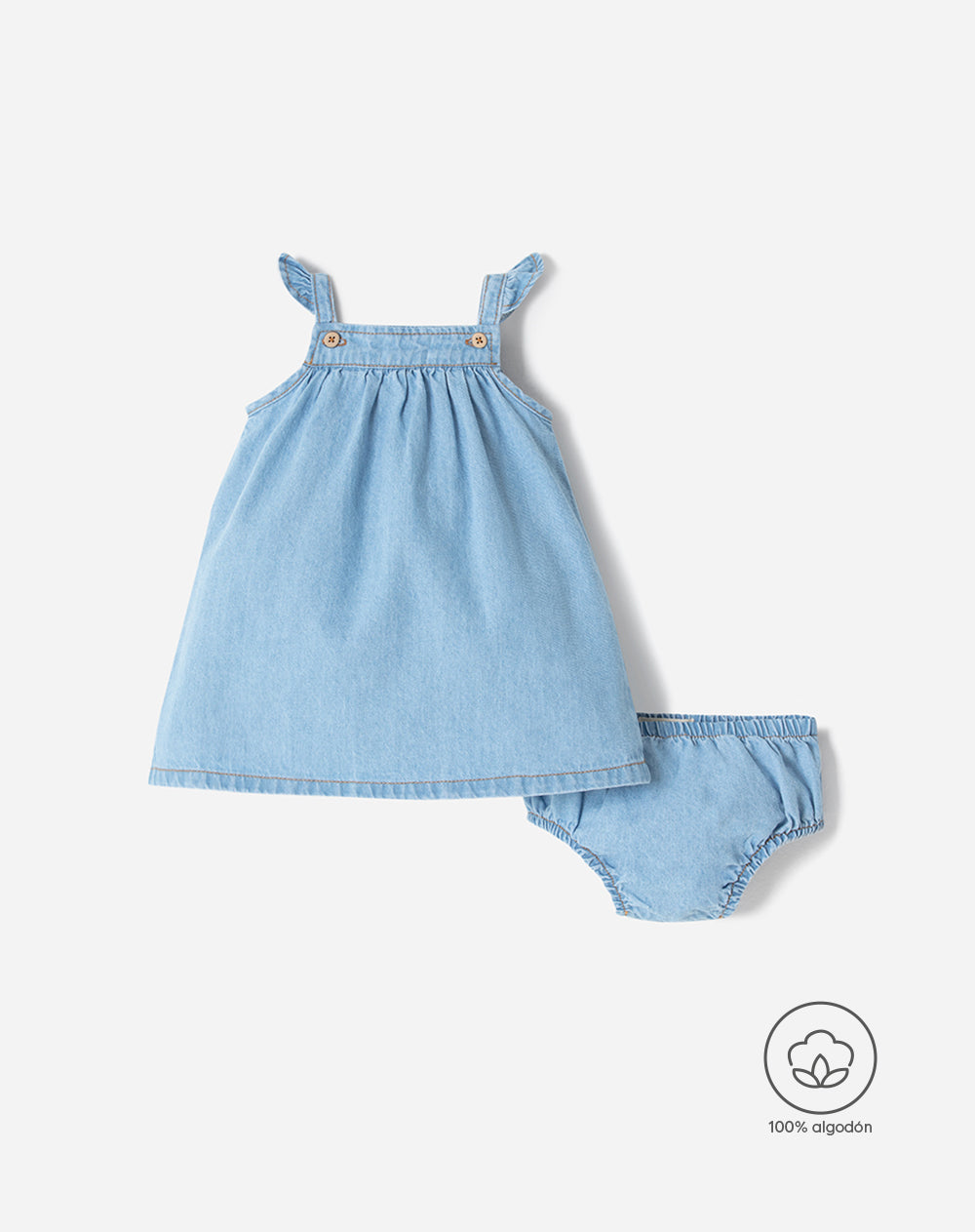 Vestido medio indigo