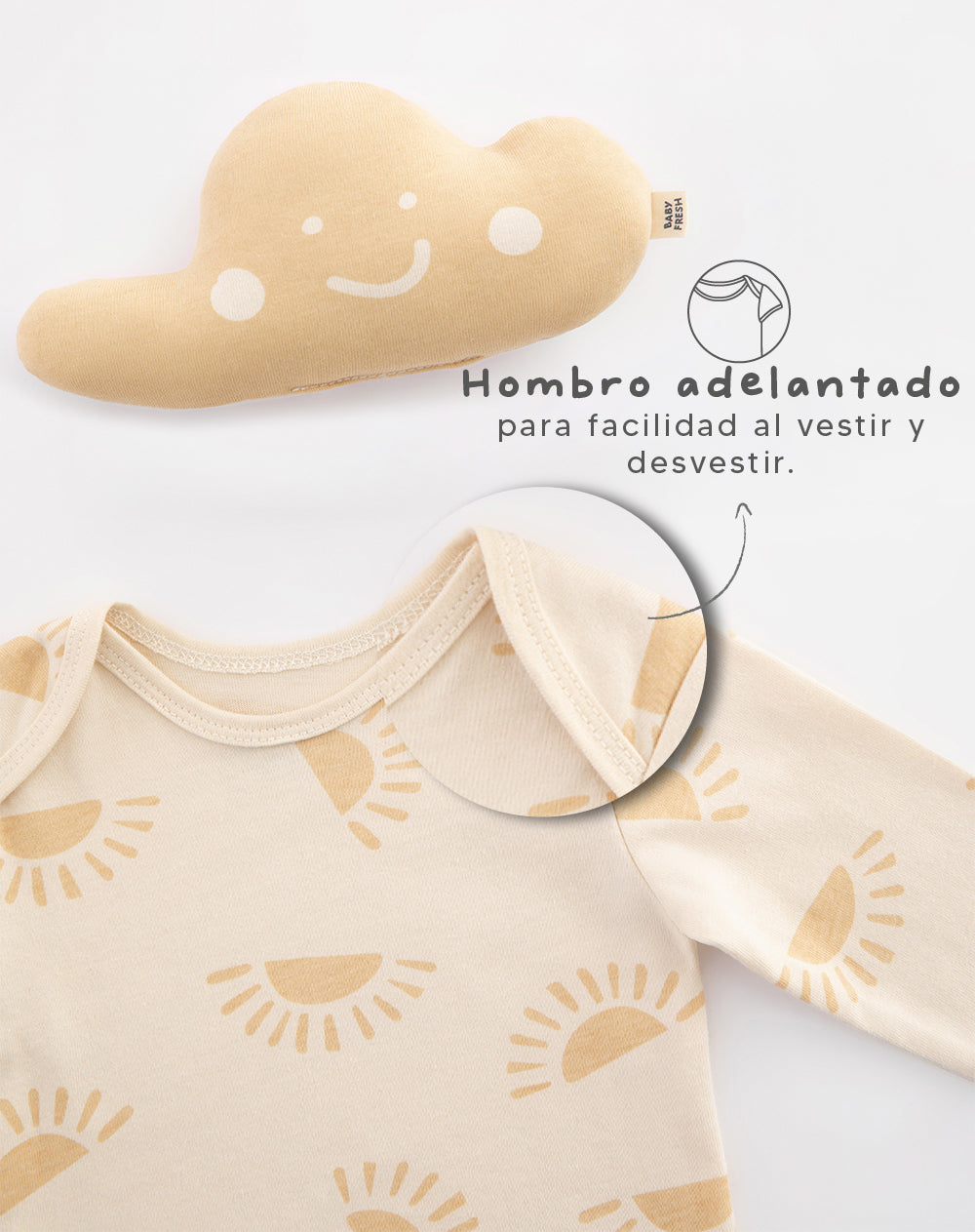 Set body beige + jogger + peluche