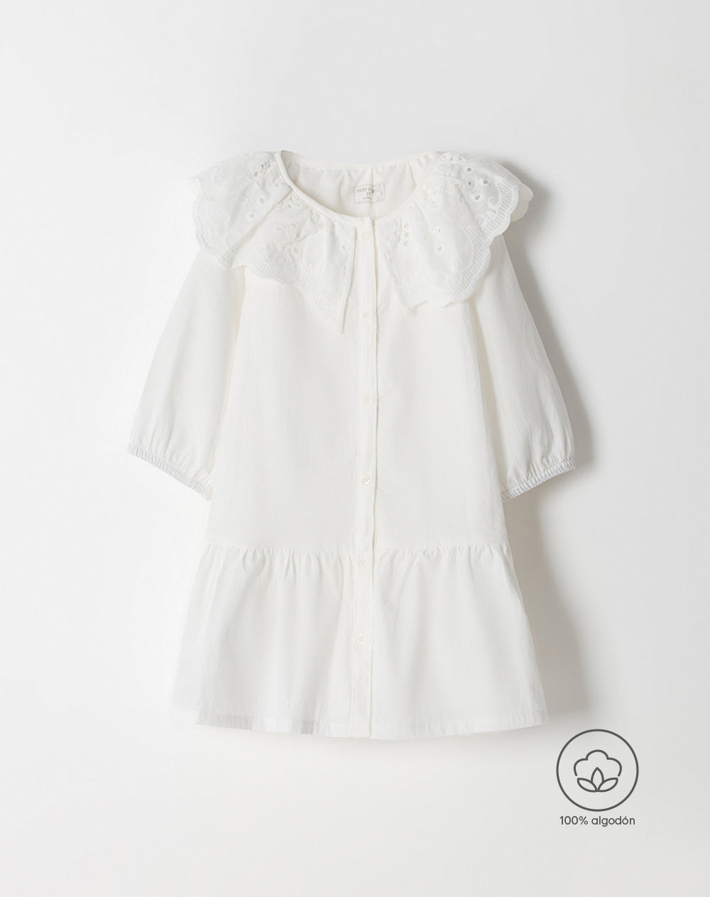 Vestido medio blanco
