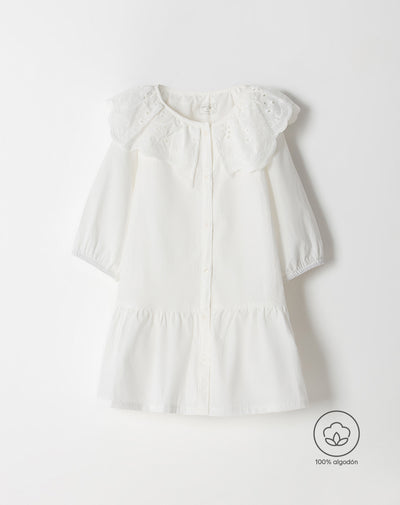 Vestido medio blanco