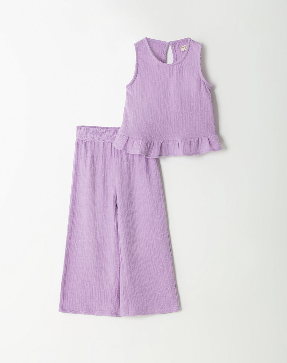 Conjunto pantalon largo lila