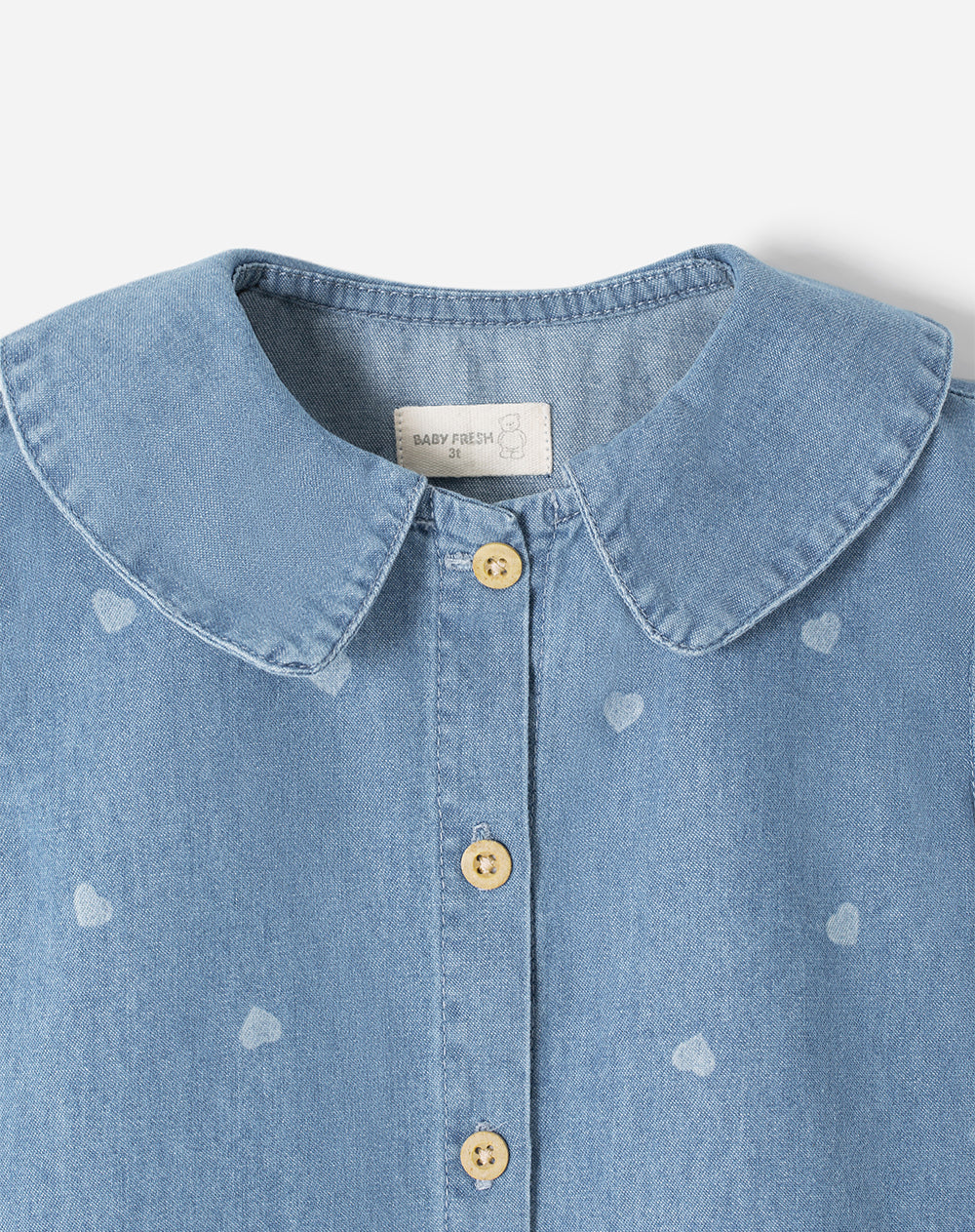 Vestido midi denim niña