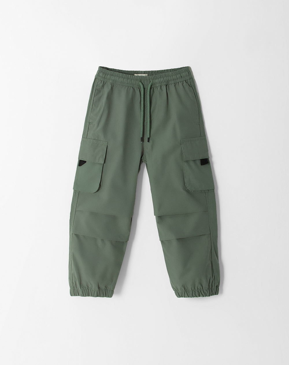 Pantalón regular fit tiro medio verde