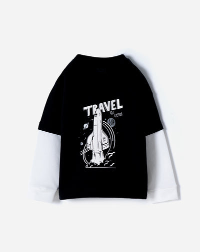 Camibuso oversize estampado niño