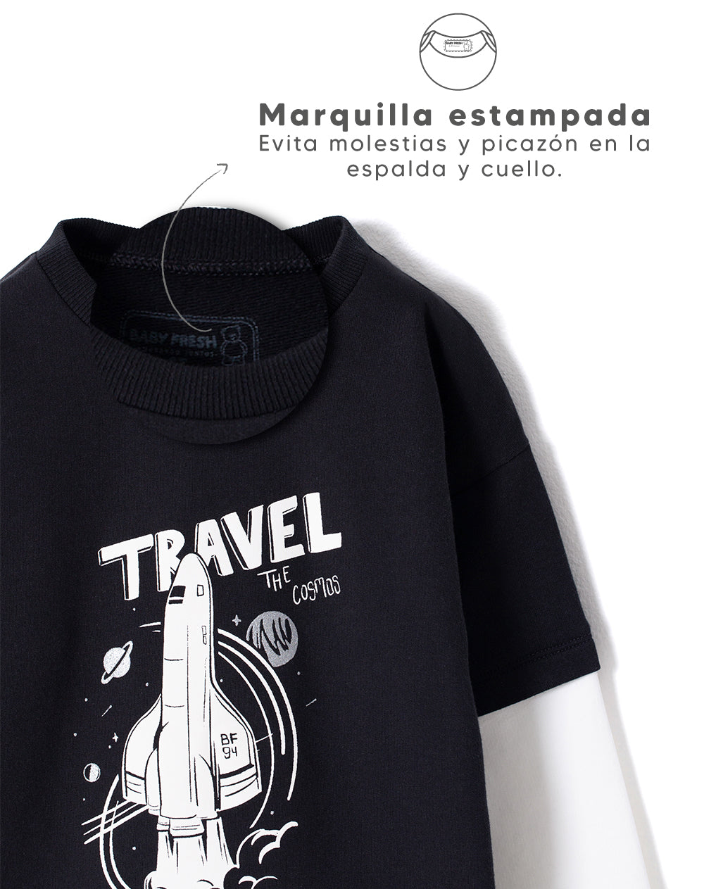 Camibuzo oversize estampado niño