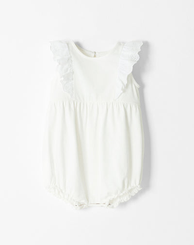 Enterizo loose fit blanco