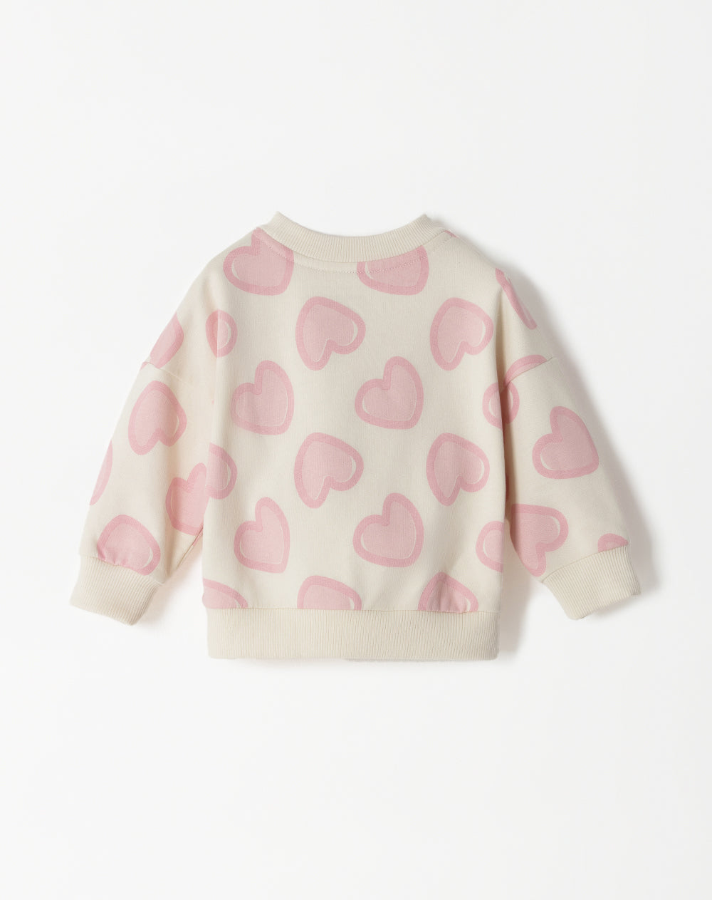 Buzo beige estampado