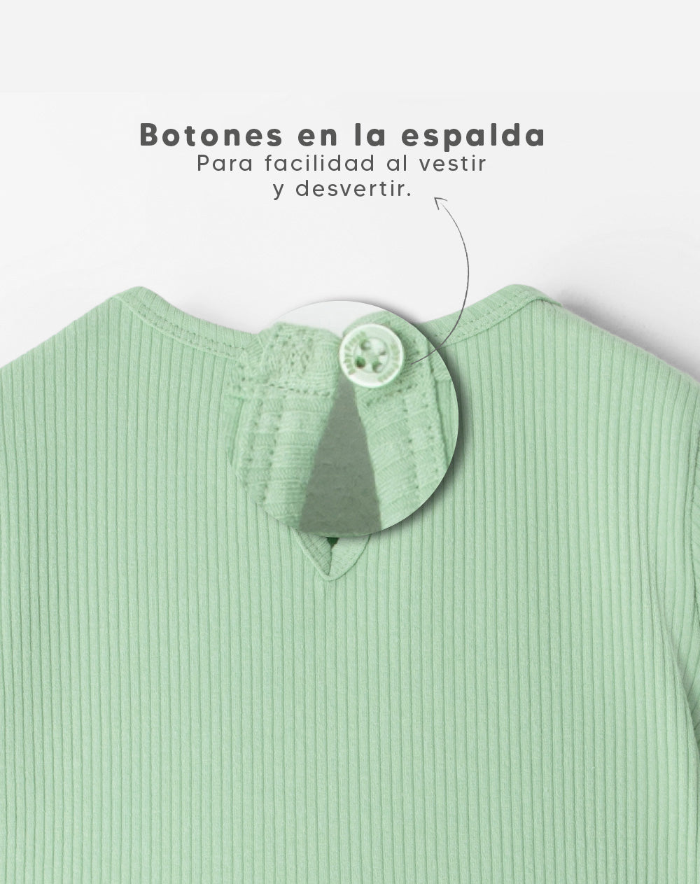 Vestido corto verde estampado