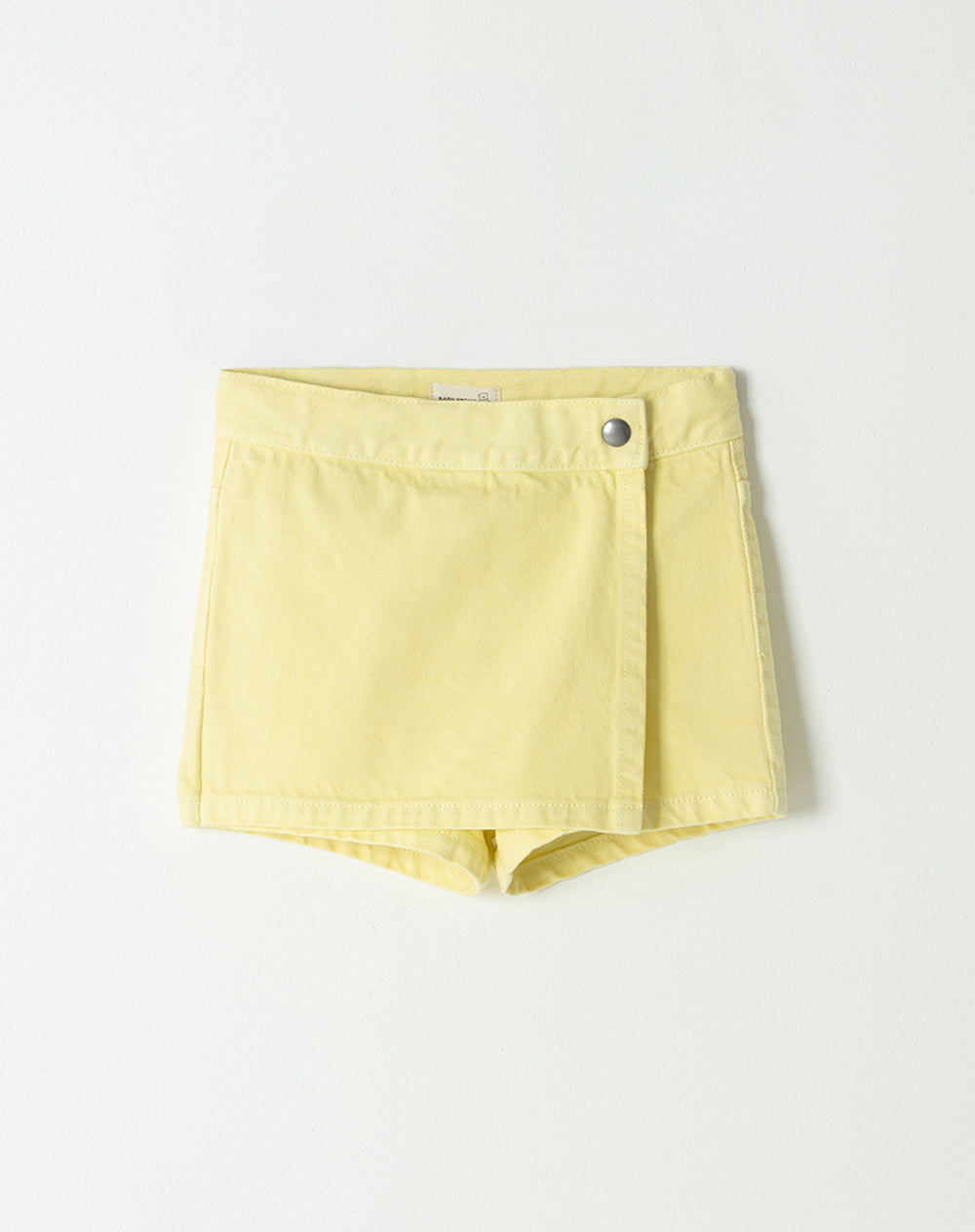 Falda corto tiro alto amarillo