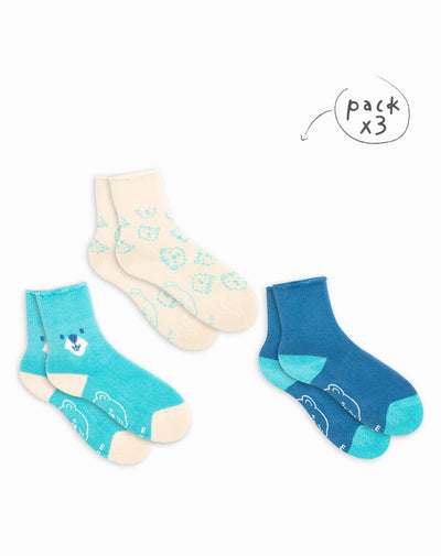3 pares de medias largas surtidas