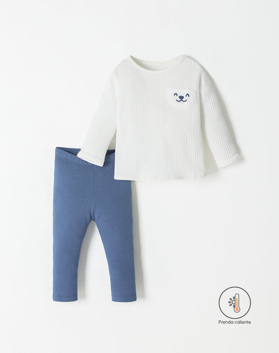 Conjunto bebé niño buzo + patalón
