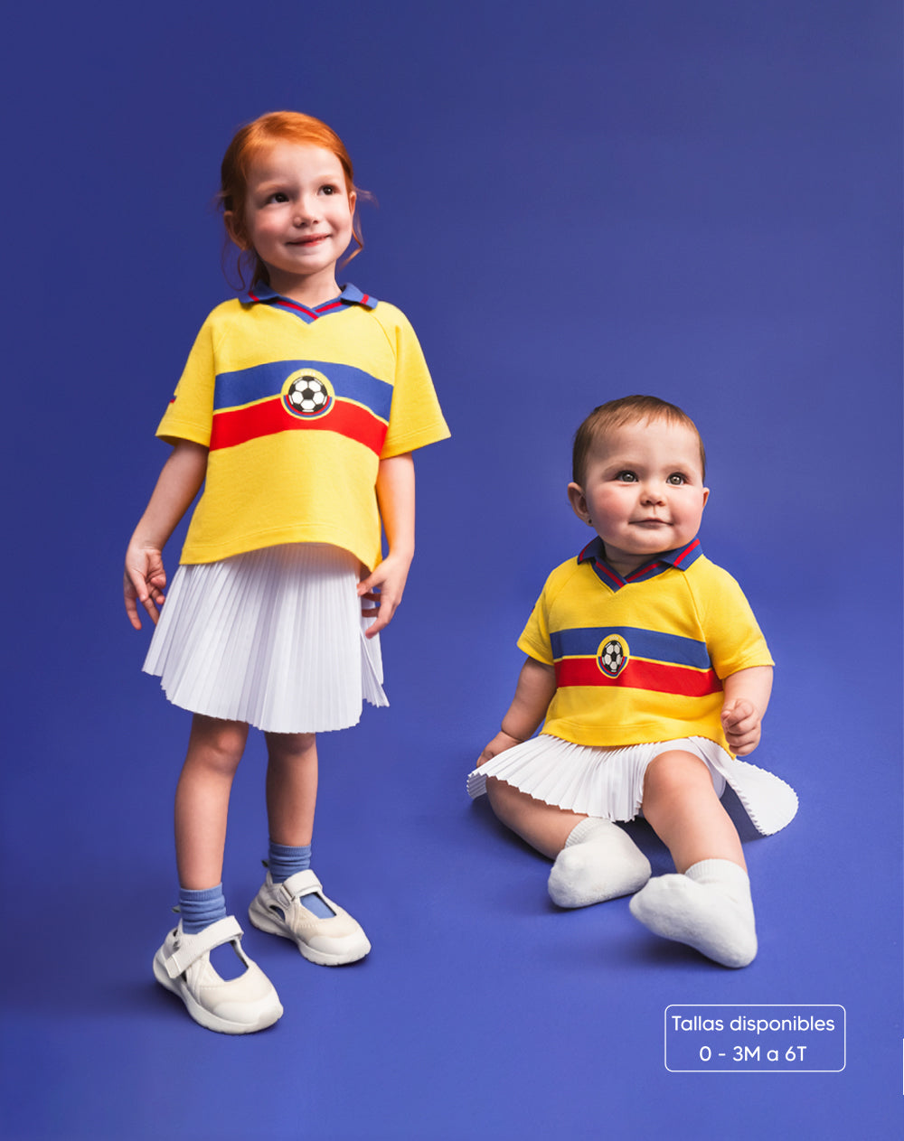 Falda deportiva ciclista interno blanca | De talla 0-3M a talla 6T