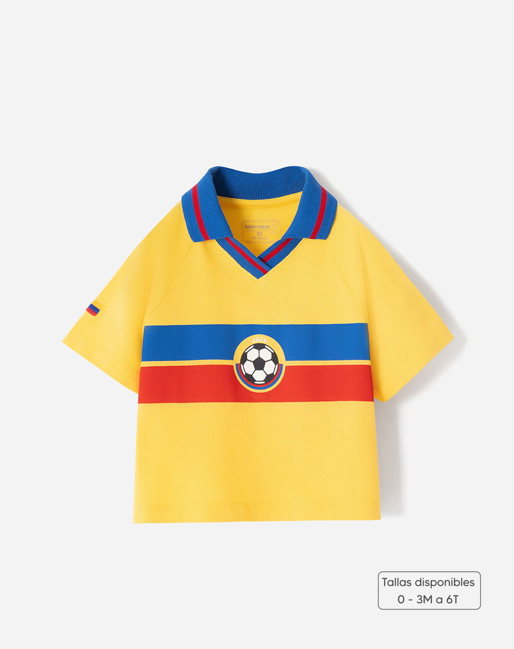 Polo boxy edición mundial femenina | De talla 0-3M a talla 6T
