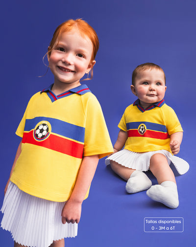 Polo boxy edición mundial femenina | De talla 0-3M a talla 6T