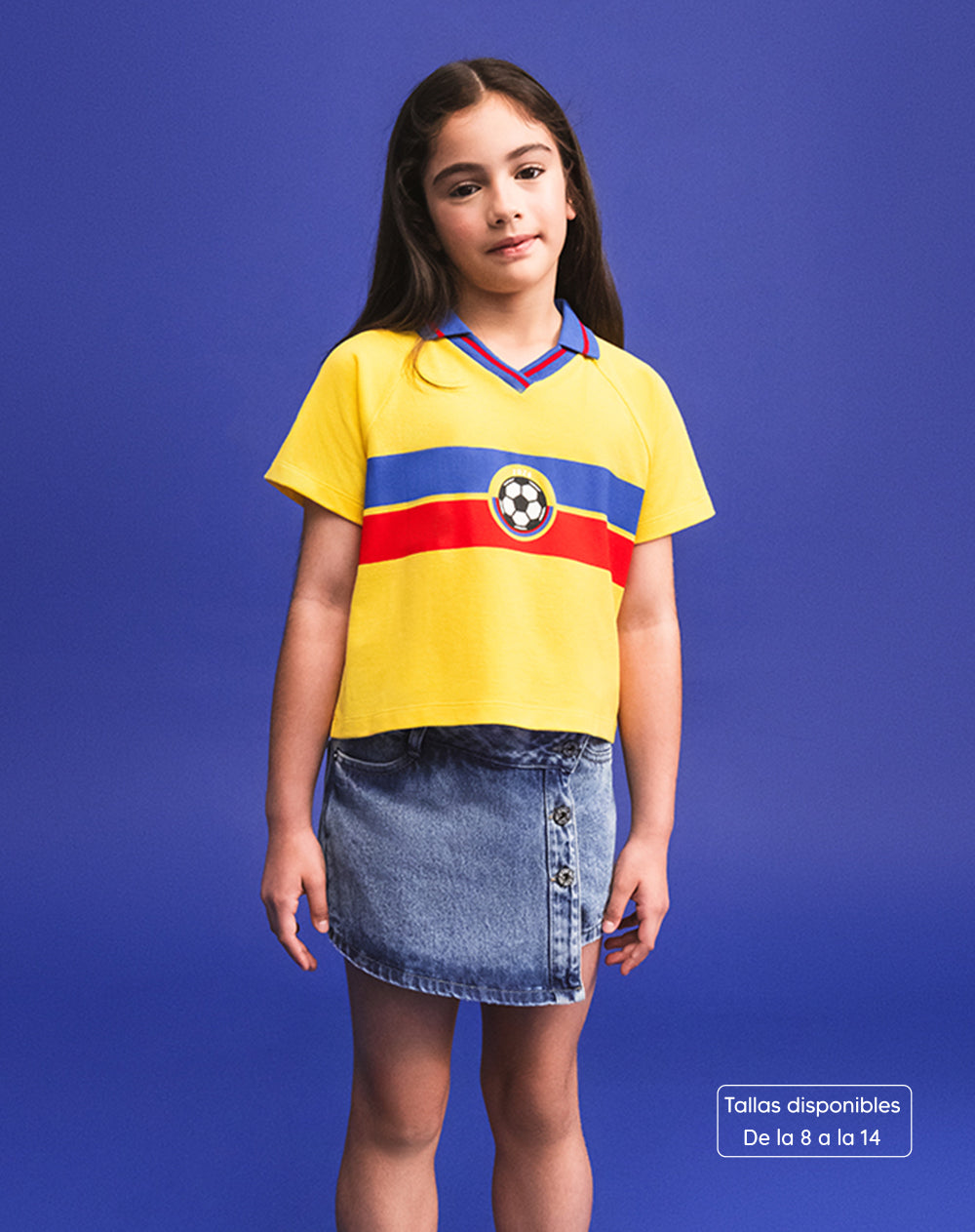 Polo boxy edición mundial niña | De talla 8 a talla 14