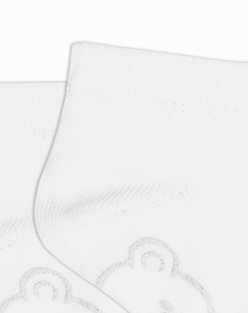 3 pares de medias tobilleras blancas