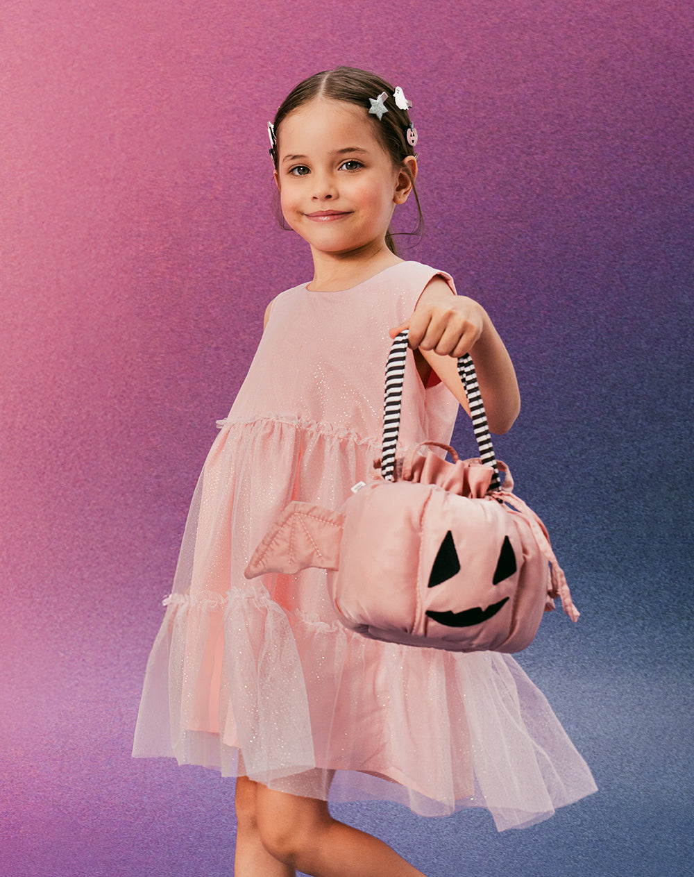 Bolsa Halloween rosa