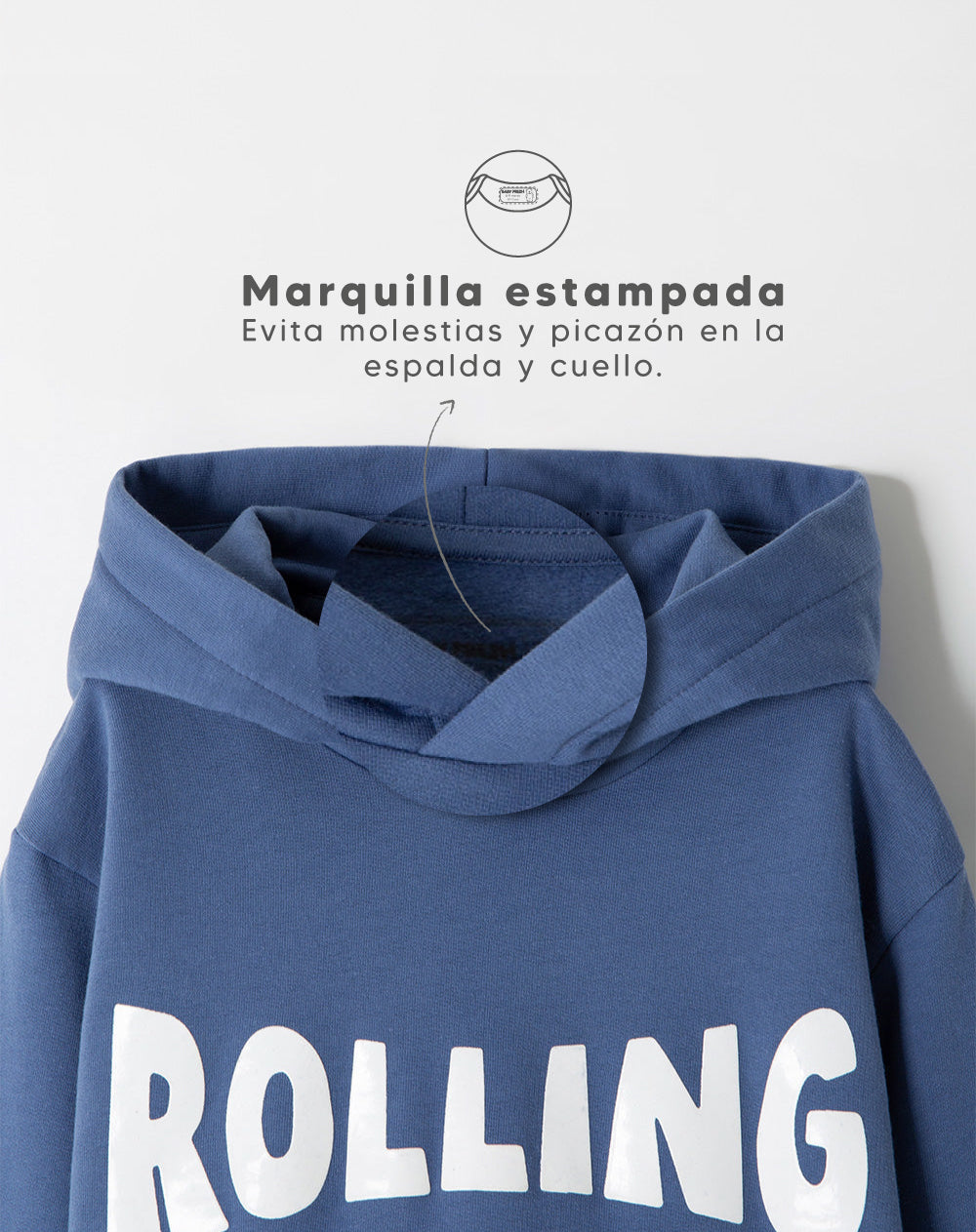 Buzo loose fit azul