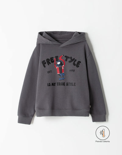 Buzo loose fit gris