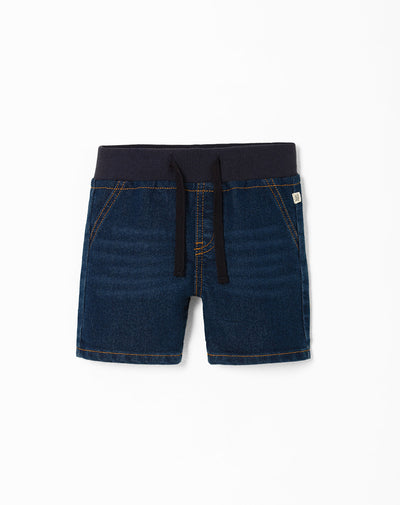 Bermuda slim fit índigo oscuro