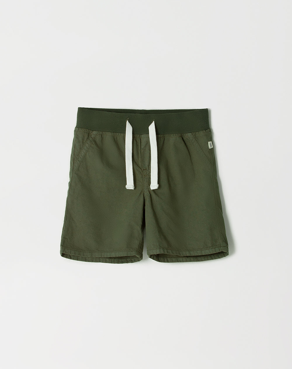 Bermuda regular fit en drill verde militar