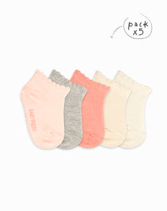 5 pares de medias tobilleras surtidas