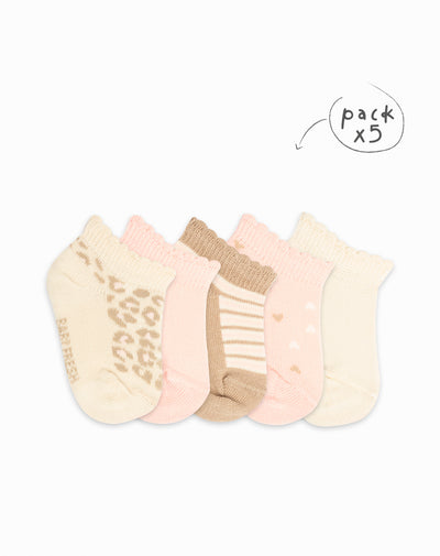 5 pares de medias tobilleras surtidas