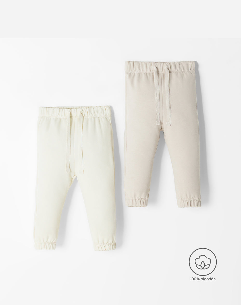 2 joggers regular fit tiro medio surtido