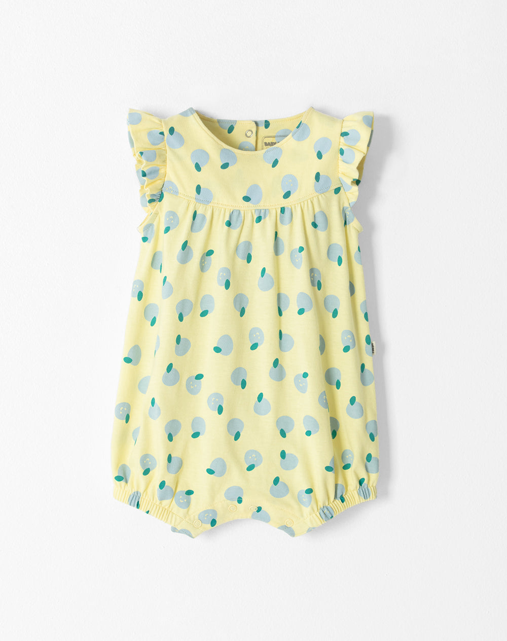 Enterizo loose fit amarillo estampado