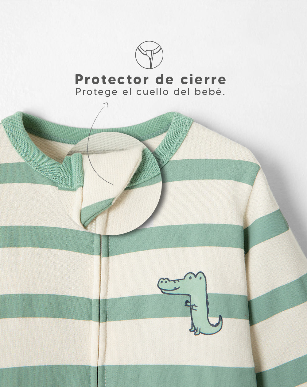 Pijama regular fit manga larga rayas