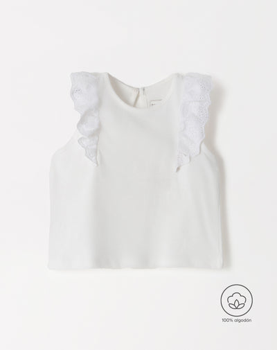 Camiseta manga corta blanca