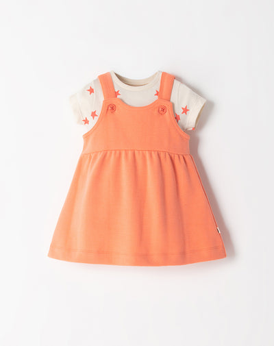 Conjunto bebé niña body + vestido