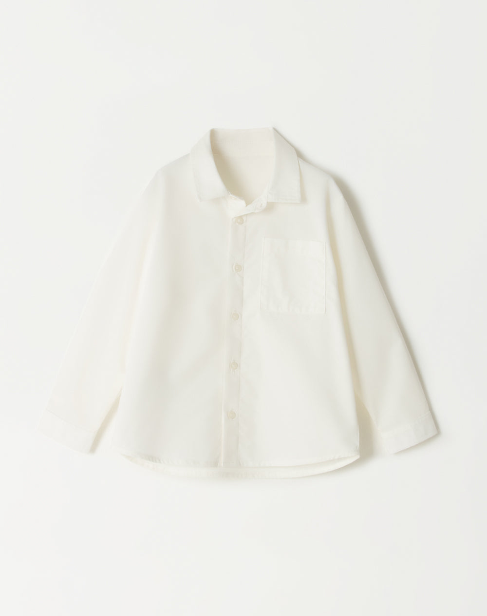 Camisa oversized fit manga larga blanca