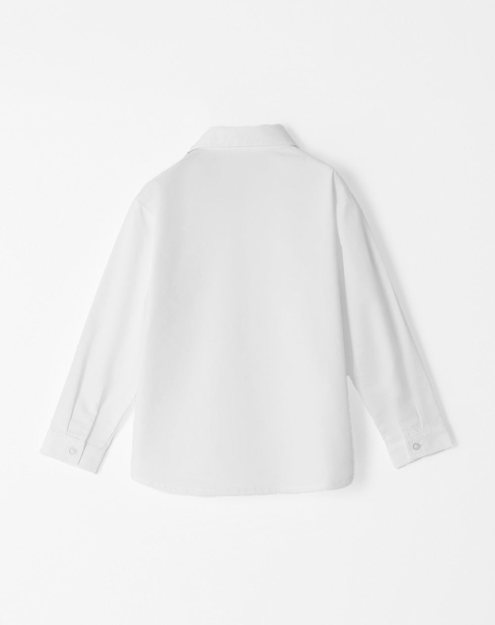 Camisa oversized fit manga larga blanca