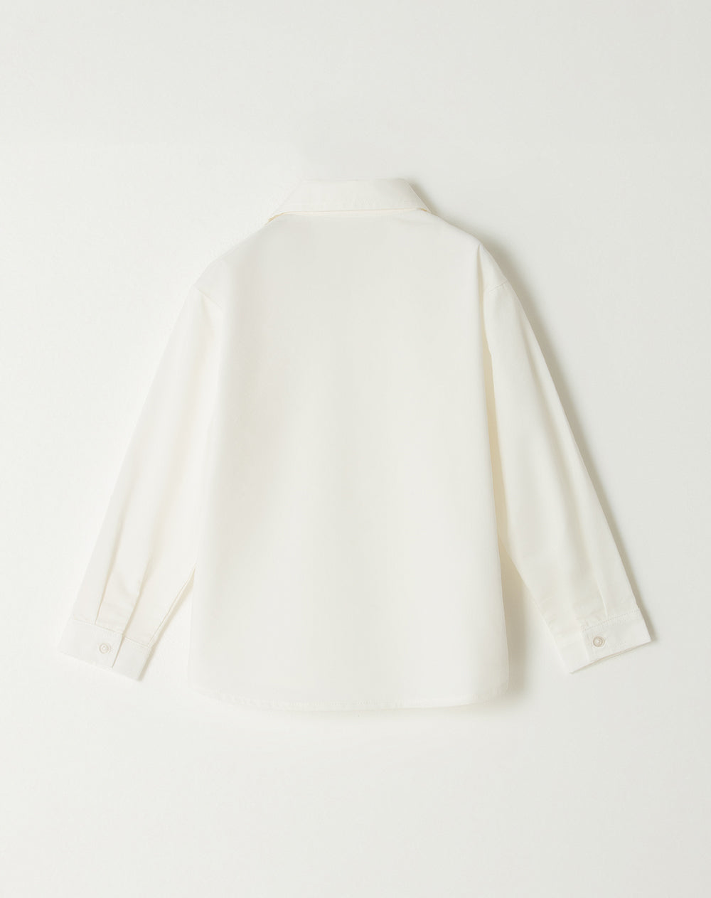 Camisa oversized fit manga larga blanca