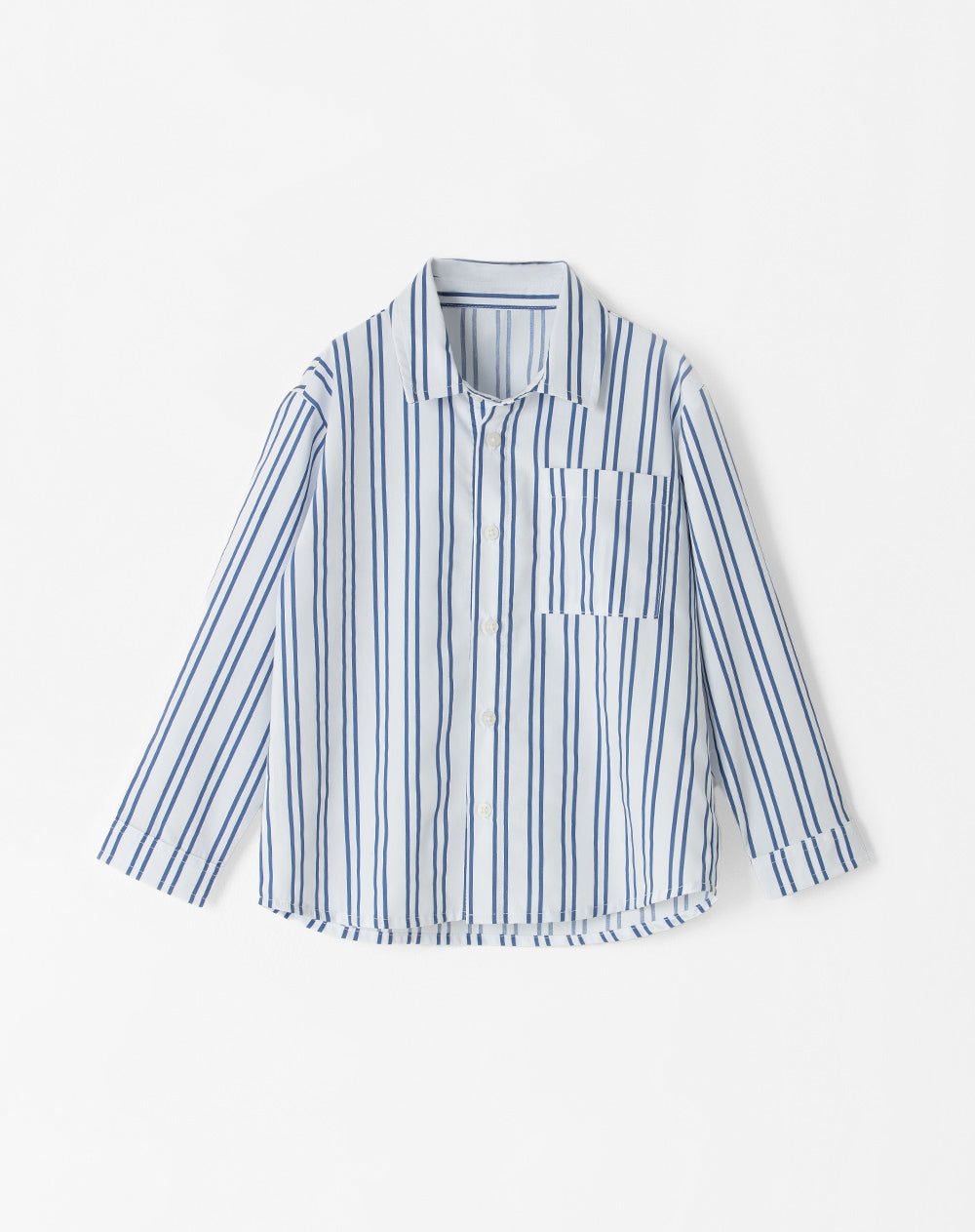 Camisa oversized fit manga larga rayas