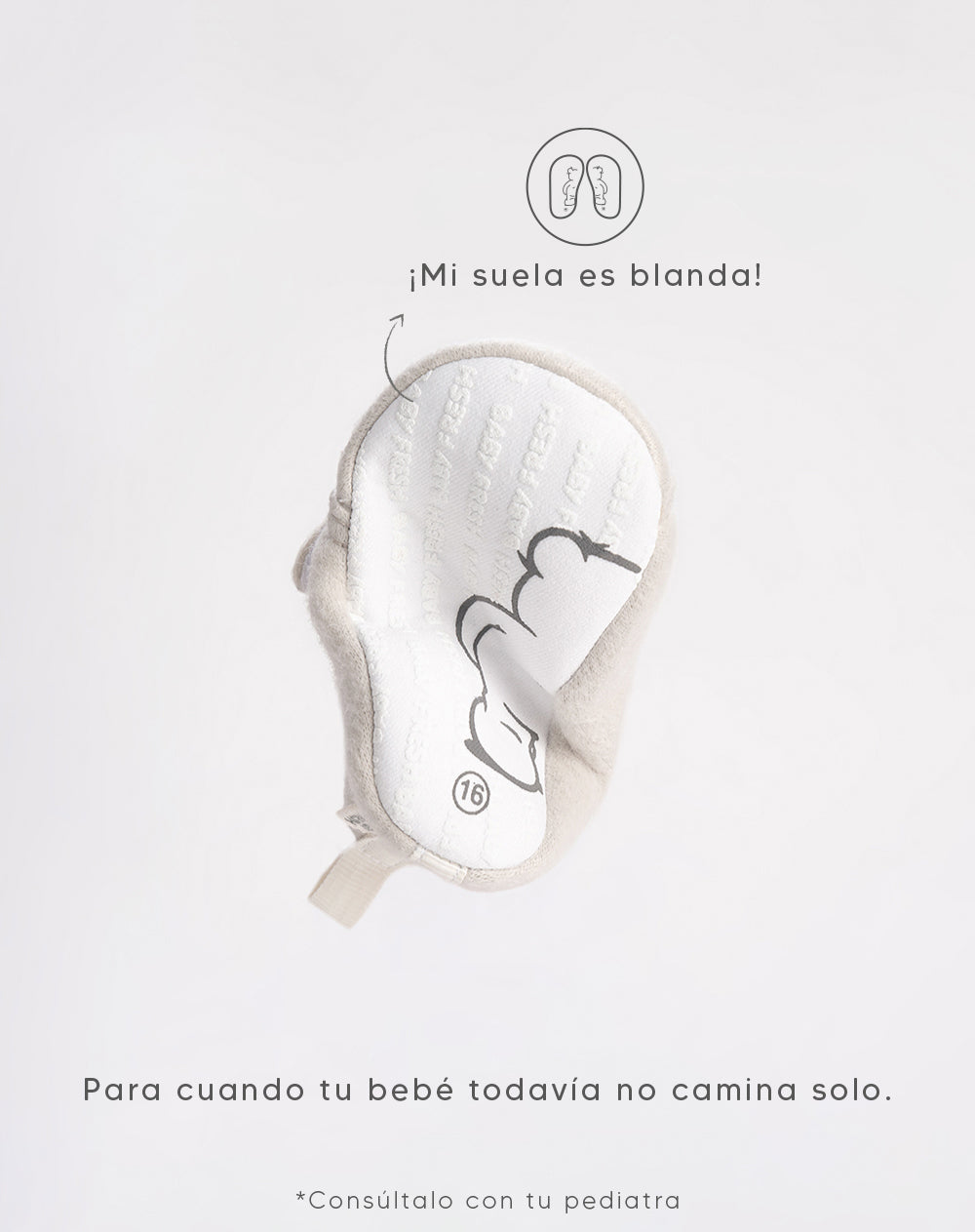 Zapatos loafer suela blanda grises bebé unisex