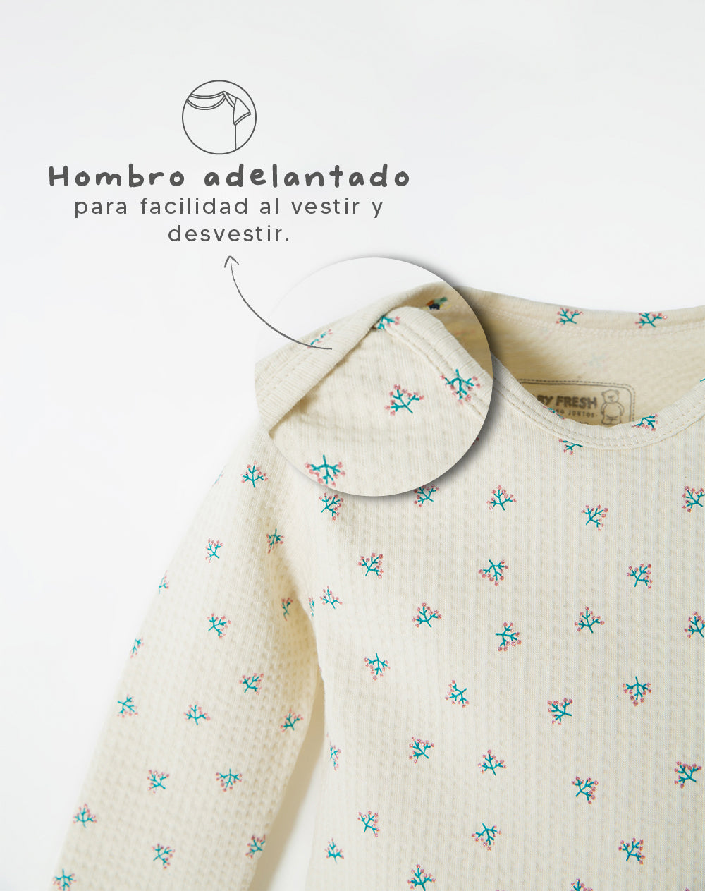 Conjunto body + pantalón largo estampado