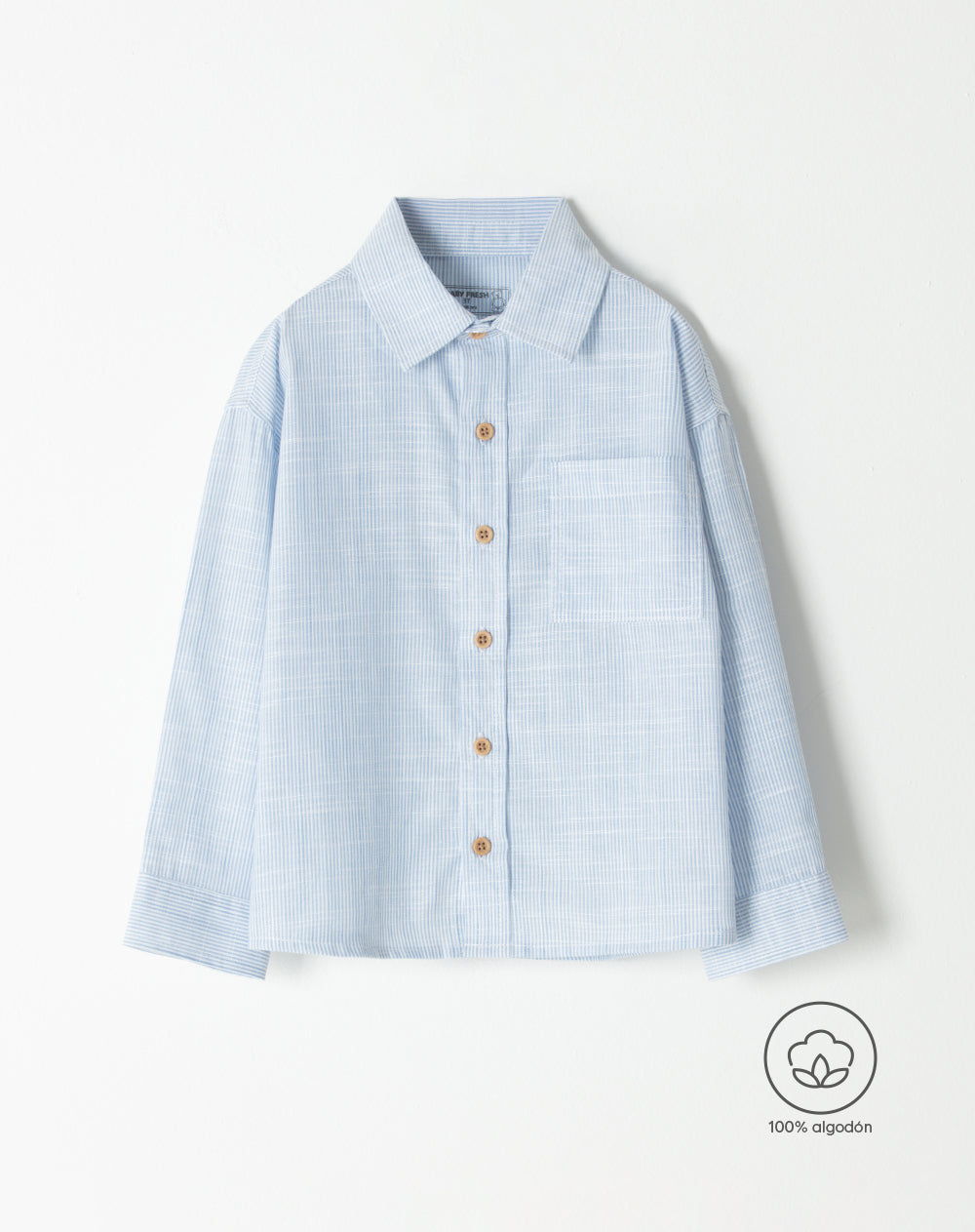 Camisa regular fit manga larga rayas