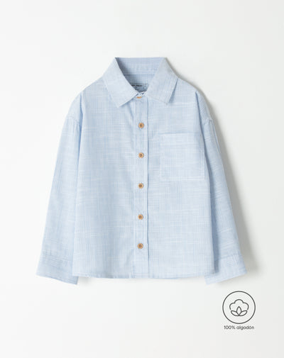 Camisa regular fit manga larga rayas
