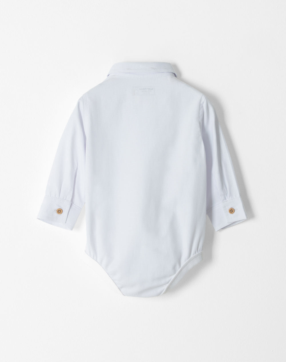 Body cuello tipo polo manga larga blanco