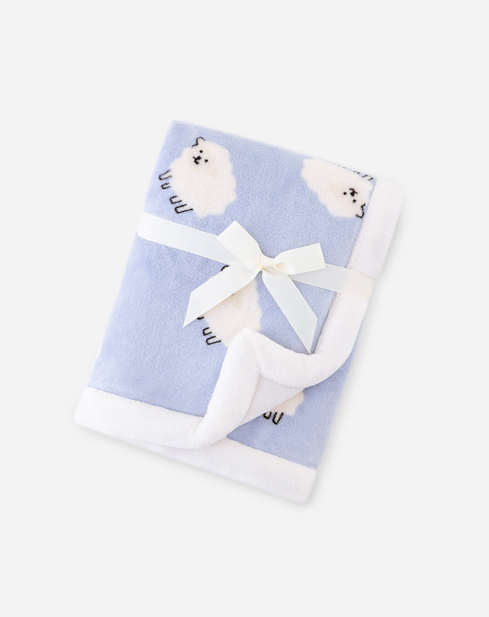 Cobija azul estampado