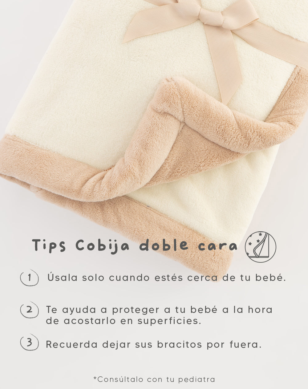 Cobija habano estampado
