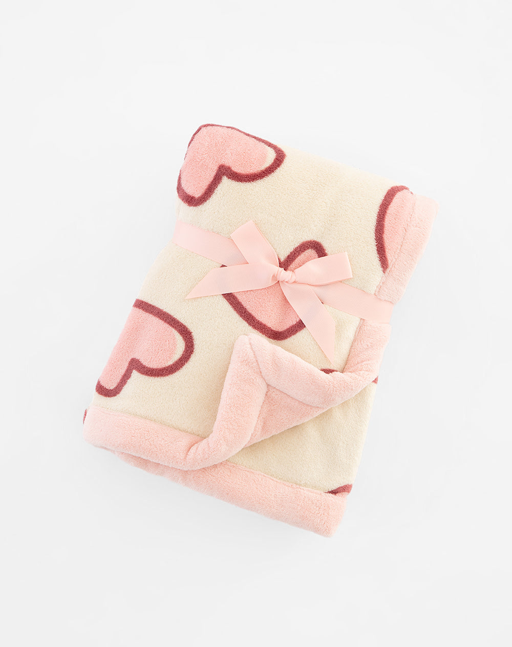 Cobija rosado estampado
